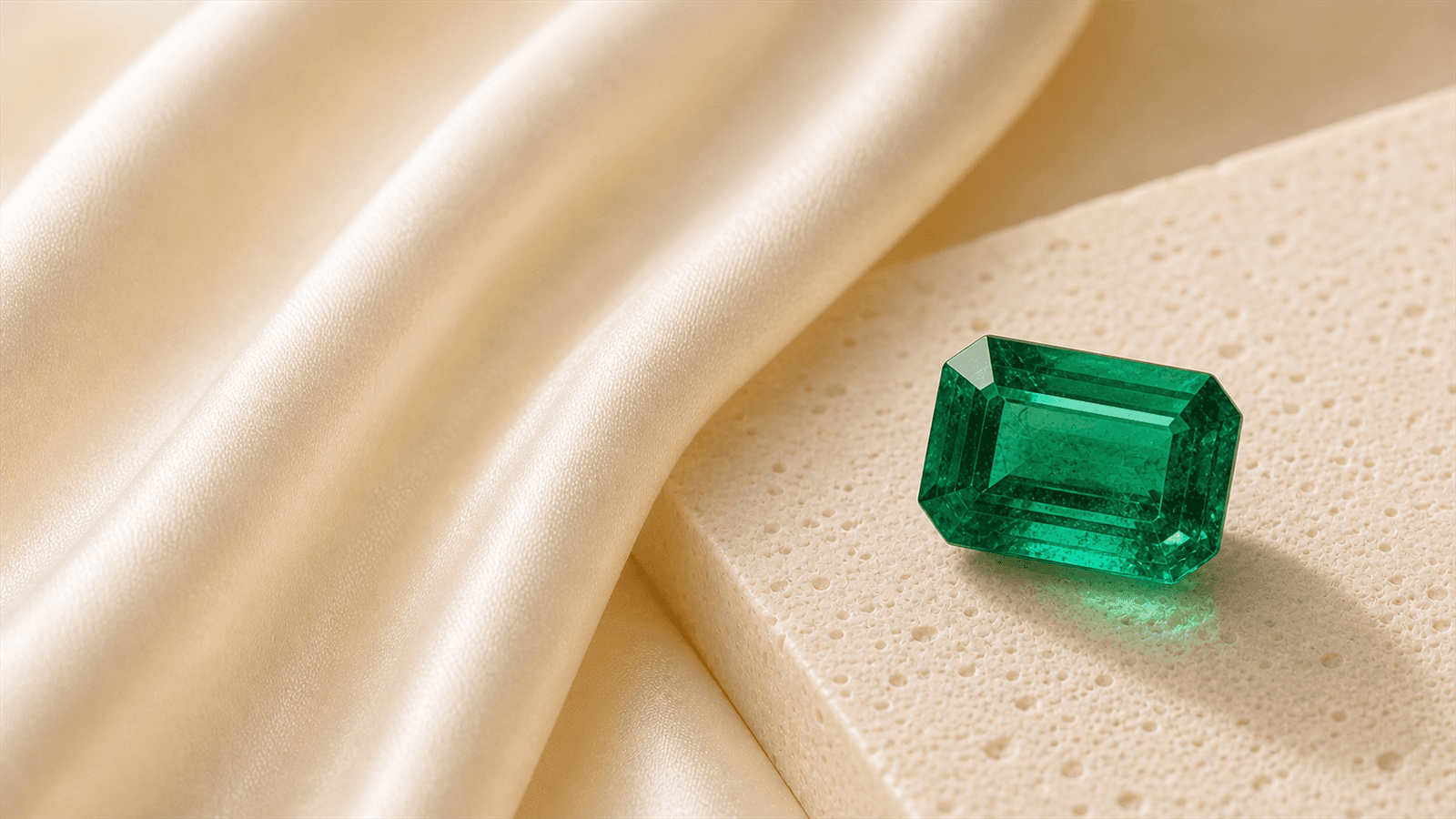 Emerald gemstone study