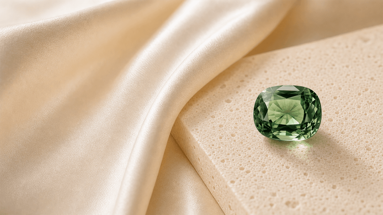 Green Sapphire gemstone study