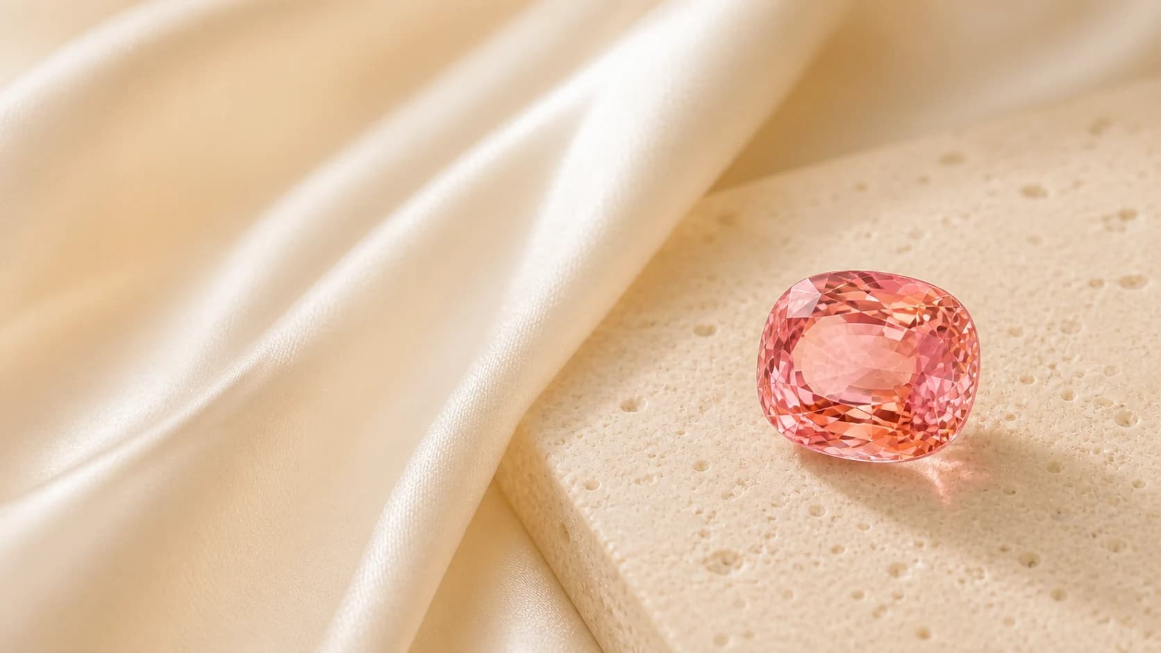 Padparadscha Sapphire gemstone study