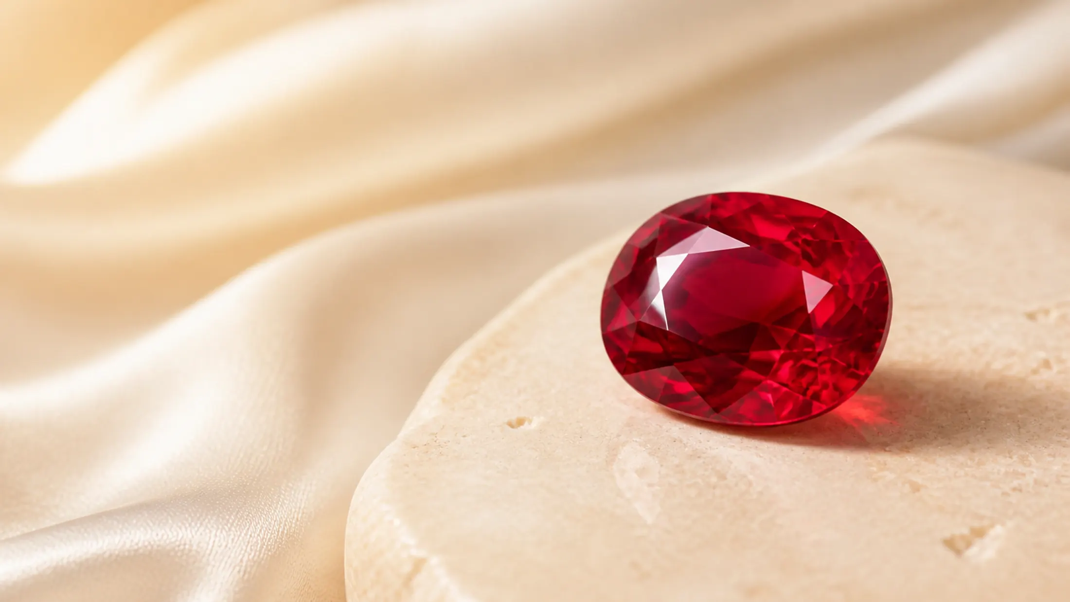 Ruby gemstone study